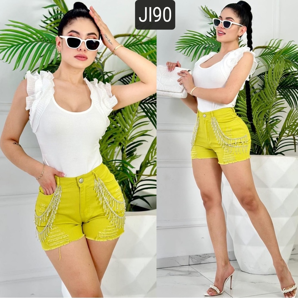 Lime stylish shorts ♦️SOLD ♦️